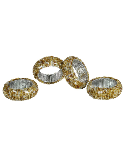 Tiramisu Radiant Gold Rounds Napkin Rings