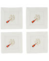Tiramisu Sip & Sparkle Embroidered Cocktail Napkins