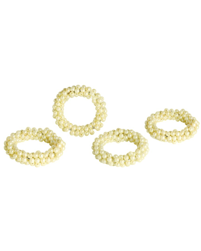 Tiramisu Pure Elegance Napkin Rings In White