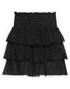 Cc By Camilla Cappelli Woman Mini Skirt Black Size L Cotton