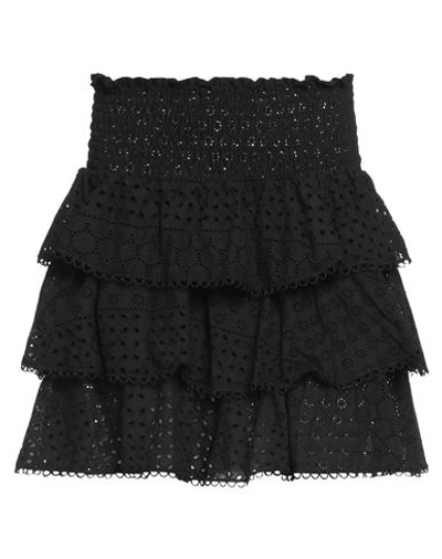Cc By Camilla Cappelli Woman Mini Skirt Black Size L Cotton