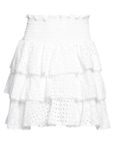 Cc By Camilla Cappelli Woman Mini Skirt White Size L Cotton