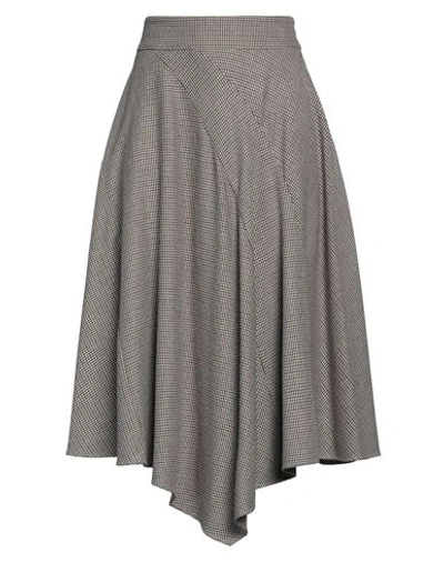 Eleventy Woman Midi Skirt Dove Grey Size 8 Viscose, Wool