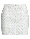 MARIA VITTORIA PAOLILLO MVP MARIA VITTORIA PAOLILLO MVP WOMAN MINI SKIRT WHITE SIZE 8 COTTON