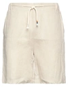THE SILTED COMPANY THE SILTED COMPANY MAN SHORTS & BERMUDA SHORTS BEIGE SIZE XL LINEN