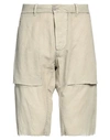 Masnada Man Shorts & Bermuda Shorts Beige Size 32 Cotton, Linen, Polyamide