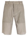 MASNADA MASNADA MAN SHORTS & BERMUDA SHORTS KHAKI SIZE 32 COTTON, LINEN, POLYAMIDE