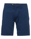 Roy Rogers Roÿ Roger's Man Shorts & Bermuda Shorts Navy Blue Size 35 Cotton, Elastane