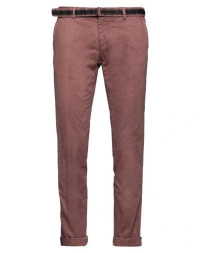 Mason's Man Pants Pastel Pink Size 32 Cotton, Elastane