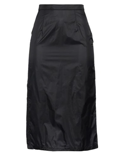 Maison Margiela Woman Midi Skirt Black Size 4 Polyamide