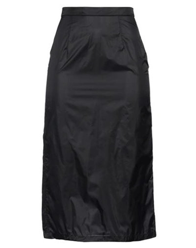 Maison Margiela Woman Midi Skirt Black Size 4 Polyamide In Black