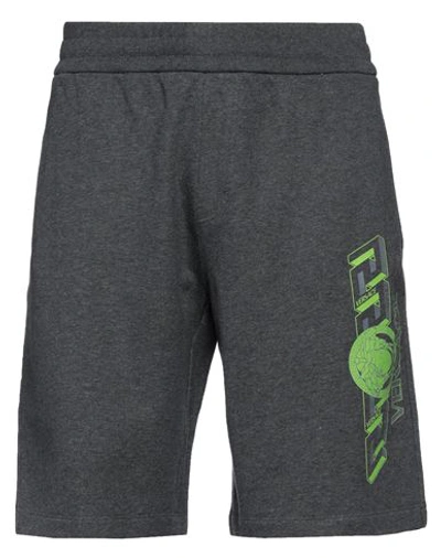 Versace Man Shorts & Bermuda Shorts Grey Size L Cotton