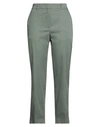 Peserico Easy Woman Pants Sage Green Size 8 Cotton, Elastane