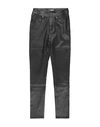 AMIRI AMIRI WOMAN PANTS BLACK SIZE 4 LEATHER