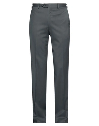 Brioni Man Pants Lead Size 40 Super 140s Wool In Grey