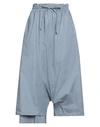 Y's Yohji Yamamoto Woman Pants Light Blue Size 2 Cotton