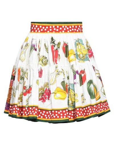 Dolce & Gabbana Multicolor Vegetable Cotton High Waist Women's Skirt