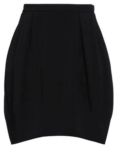 Giorgio Armani Woman Mini Skirt Black Size 8 Viscose, Elastane