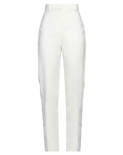 Alexander Mcqueen Woman Pants Ivory Size 6 Wool, Viscose, Polyester In White