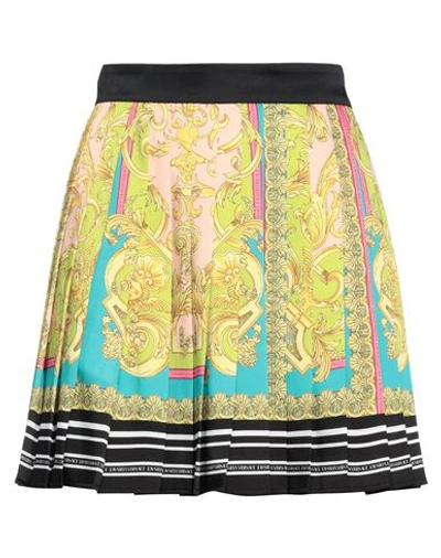 Versace Woman Mini Skirt Blush Size 6 Polyester In Pink