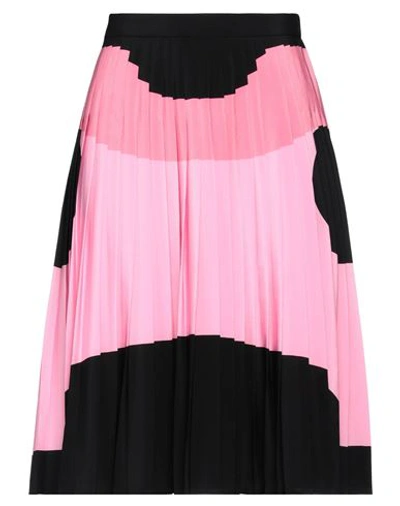 Burberry Woman Midi Skirt Pink Size 8 Silk