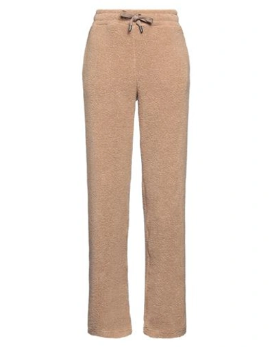 Dolce & Gabbana Woman Pants Camel Size 4 Virgin Wool, Polyamide, Polyester, Elastane In Beige