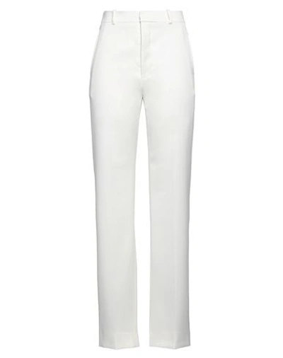 Ann Demeulemeester Woman Pants Ivory Size 12 Virgin Wool, Polyamide In White