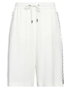 Iceberg Woman Shorts & Bermuda Shorts Ivory Size 4 Acetate, Viscose In White