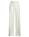 Pinko High Waist Trousers With Side Stripe Detail In White