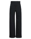Ann Demeulemeester Woman Pants Black Size 8 Virgin Wool, Elastane, Glass In Black