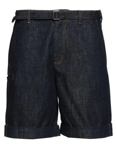 Emporio Armani Man Denim Shorts Blue Size 40 Cotton