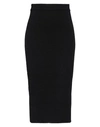 A PAPER KID A PAPER KID WOMAN MIDI SKIRT BLACK SIZE L VISCOSE, POLYESTER, POLYAMIDE