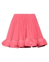 Lanvin Woman Mini Skirt Coral Size 8 Polyester In Red