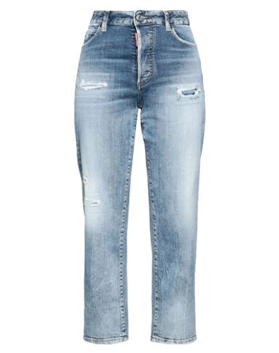 Dsquared2 Woman Denim Pants Blue Size 6 Cotton