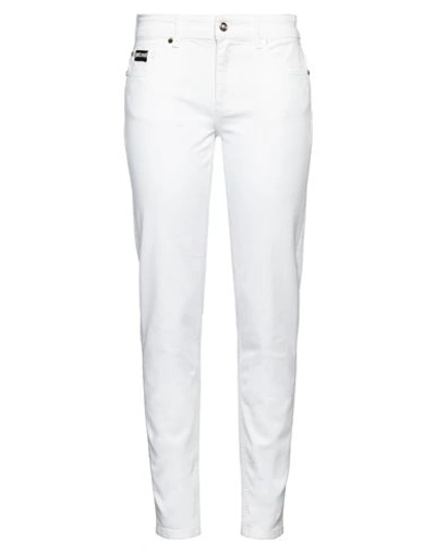 Just Cavalli Woman Jeans White Size 30 Cotton, Elastane