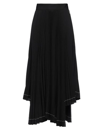 Msgm Woman Maxi Skirt Black Size 6 Cotton, Polyester, Elastane