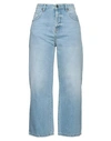 True Nyc Woman Denim Pants Blue Size 30 Cotton In Blue