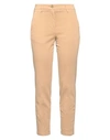 JACOB COHЁN JACOB COHЁN WOMAN PANTS SAND SIZE 10 COTTON, VISCOSE, ELASTANE, POLYESTER