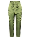 Brand Unique Woman Pants Green Size 1 Viscose In Green
