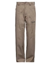 RASSVET RASSVET MAN PANTS LIGHT BROWN SIZE L POLYESTER, COTTON