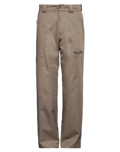 Rassvet Man Pants Light Brown Size L Polyester, Cotton In Beige