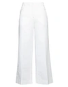 INCOTEX INCOTEX WOMAN PANTS WHITE SIZE 4 COTTON, LINEN