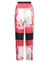 MSGM MSGM WOMAN PANTS RED SIZE 8 POLYESTER