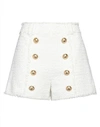 Balmain White Shorts