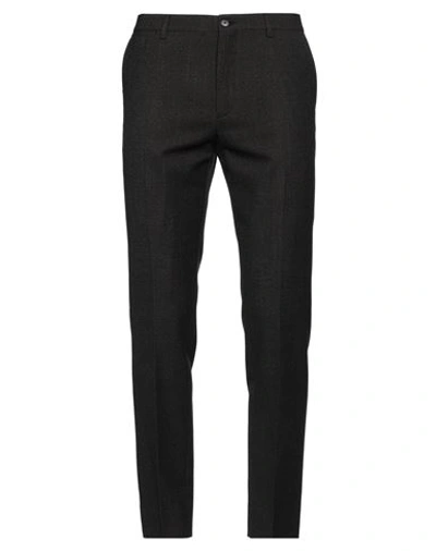 Dolce & Gabbana Man Pants Dark Brown Size 44 Virgin Wool, Cotton