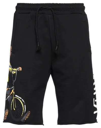 Disclaimer Man Shorts & Bermuda Shorts Black Size M Cotton