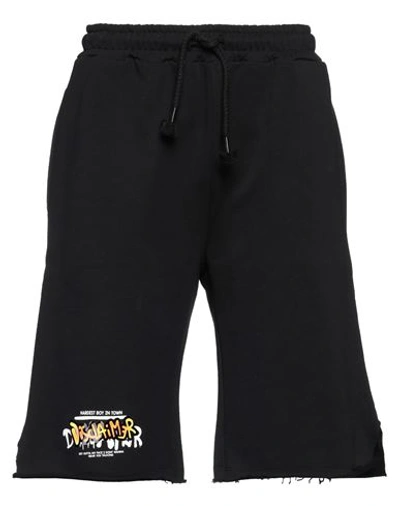 Disclaimer Man Shorts & Bermuda Shorts Black Size L Cotton