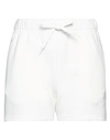 Autry Woman Shorts & Bermuda Shorts White Size M Cotton, Polyamide In White