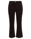 Frame Le Crop Mini Boot Jean In Houndstooth Shine In Brown