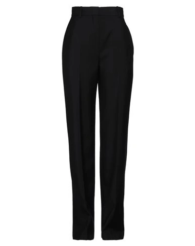 Alexander Mcqueen Wool-crepe Straight-leg Pants In Black